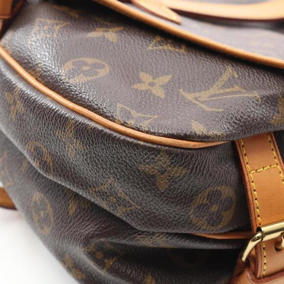 LOUIS VUITTON Brown Monogram Leather Shoulder Bag - Picture 6 of 9